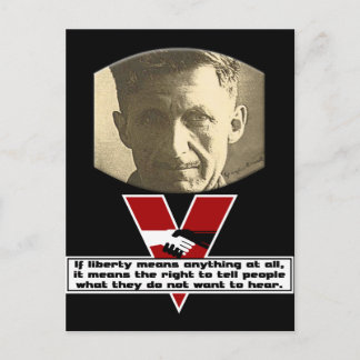 Carte Postale George Orwell - Liberté