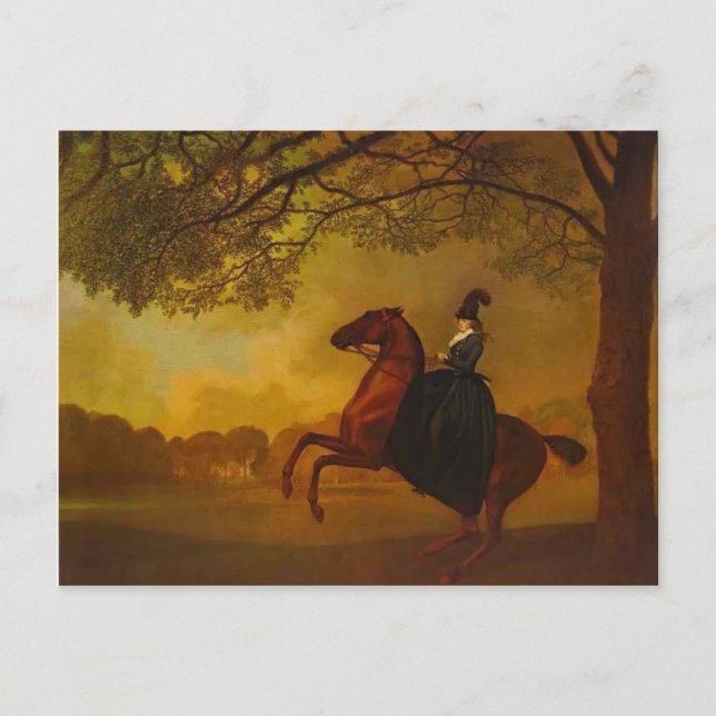 Carte Postale George Stubbs - Laetitia, Lady Lade (Devant)