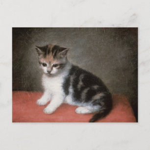 Carte Postale George Stubbs   Miss Ann White's Kitten, 1790