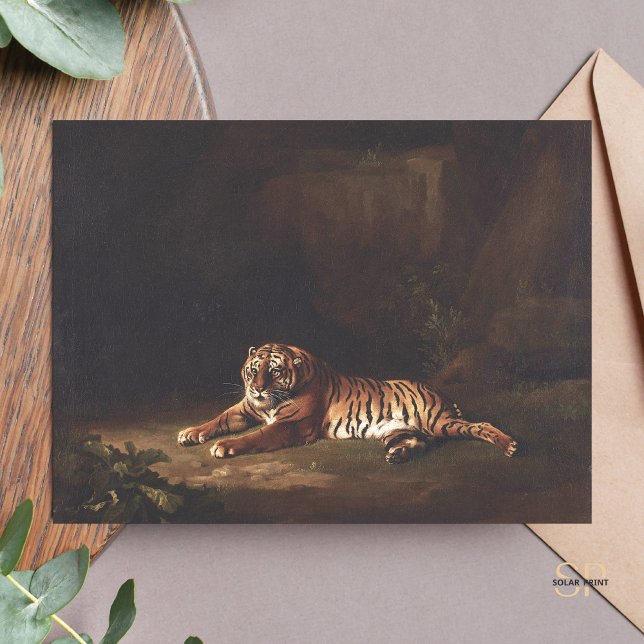 Carte Postale George Stubbs Tiger Peinture Art (Créateur téléchargé)