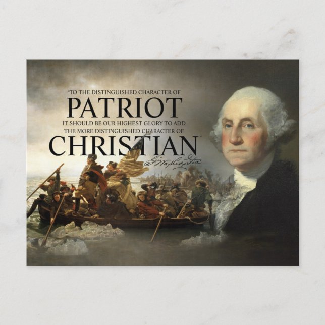Carte Postale George Washington Christian (Devant)