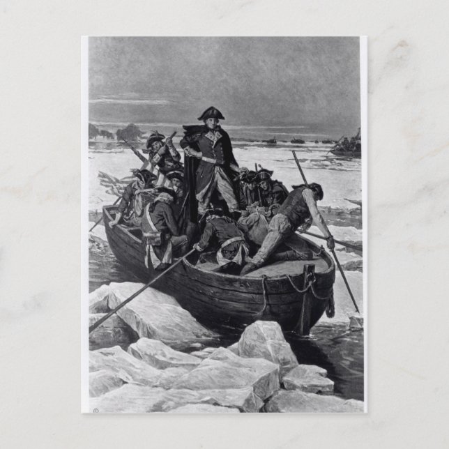 Carte Postale George Washington traversant la rivière Delaware (Devant)