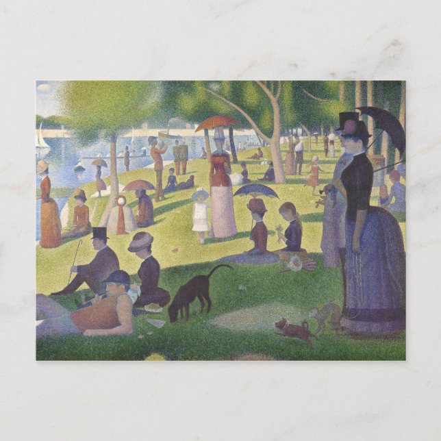Carte Postale Georges Seurat dimanche après-midi Art (Devant)