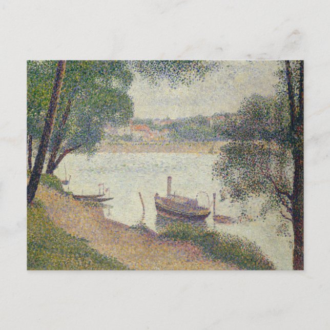 Carte Postale Georges Seurat - Météo Gris, Grande Jatte (Devant)