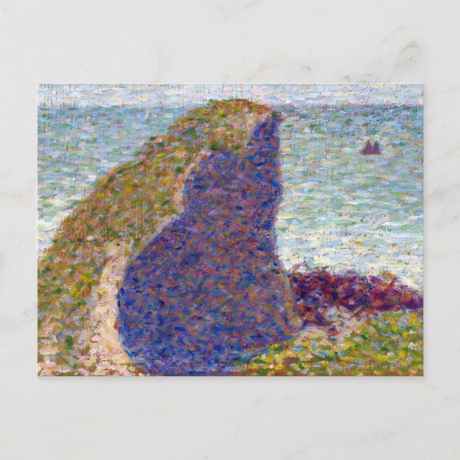 Carte Postale Georges Seurat Study pour Le Bec du Hoc, Grandcamp (Devant)