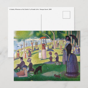 Carte Postale Georges Seurat - Un dimanche à La Grande Jatte