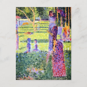 Carte Postale Georges Seurat - Un dimanche sur l'étude de La Gra