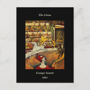 Carte Postale Georges Seurat's The Circus (1891) - Clown & Rider