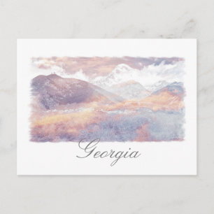 Carte postale Georgia Kazbegi Architecture Nature