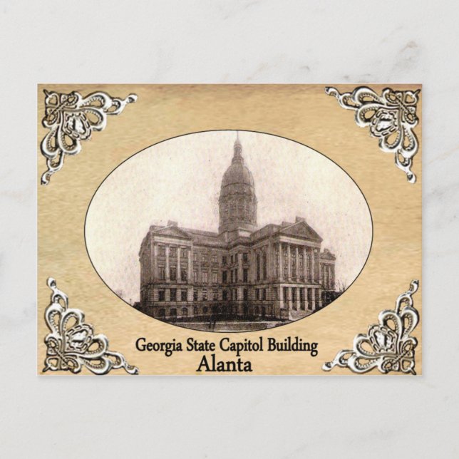 Carte Postale Georgia State Capitol Construire une ancienne cart (Devant)