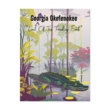 Géorgie Okefenokee Terre de la Terre Tremblement