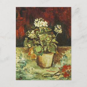 Carte Postale Géranium dans un pot de fleurs, Vincent van Gogh
