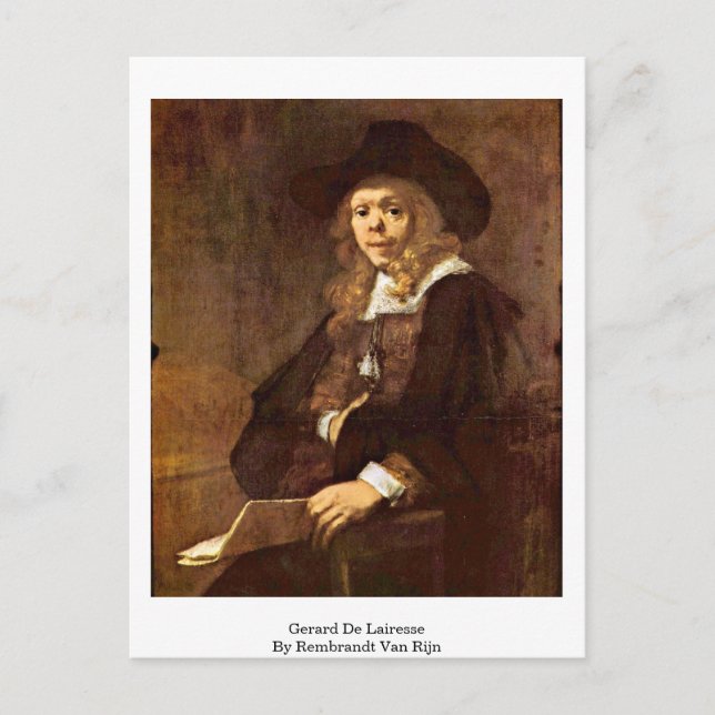 Carte Postale Gerard De Lairesse Par Rembrandt Van Rijn (Devant)