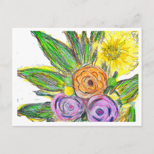 Carte Postale Gerbera marguerite