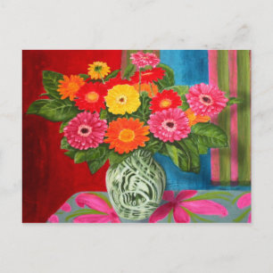 Carte Postale gerberas daisy Bouquet