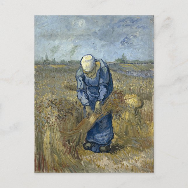 Carte Postale Gerbes obligatoires de femme rurale par Vincent (Devant)