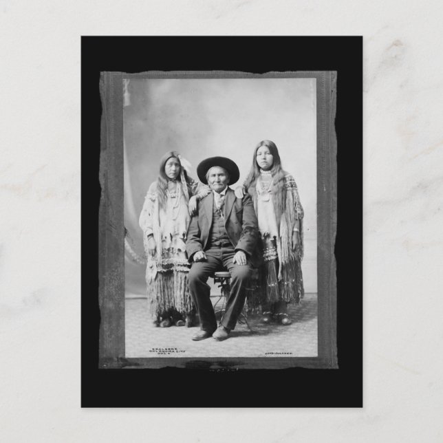 Carte Postale Geronimo amérindien vintage (Devant)