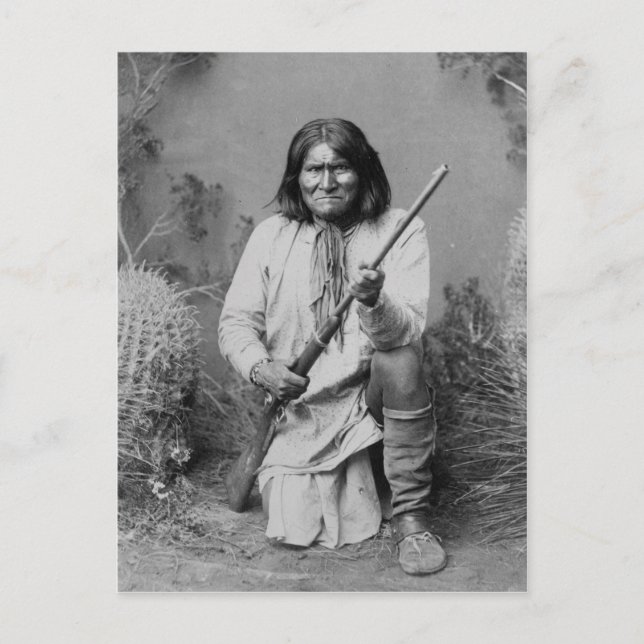 Carte Postale Geronimo amérindien vintage (Devant)