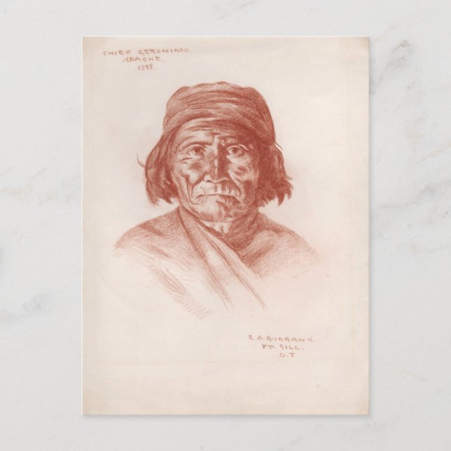 Carte Postale Geronimo, Apache, 1898 (Devant)