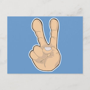Carte Postale geste de la main de paix