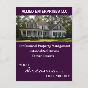 Carte postale Gestion des biens