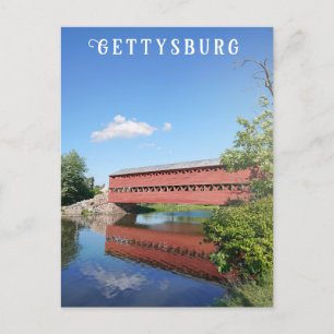 Carte Postale Gettysburg Pennsylvanie Pont couvert Voyage