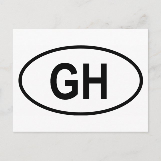 Carte Postale Ghana "GH" (Devant)