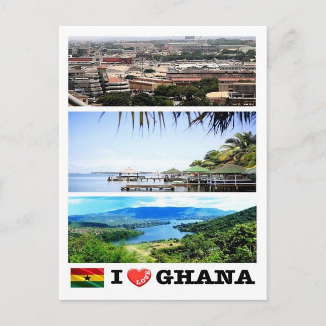 Carte Postale Ghana - I Love - (Devant)