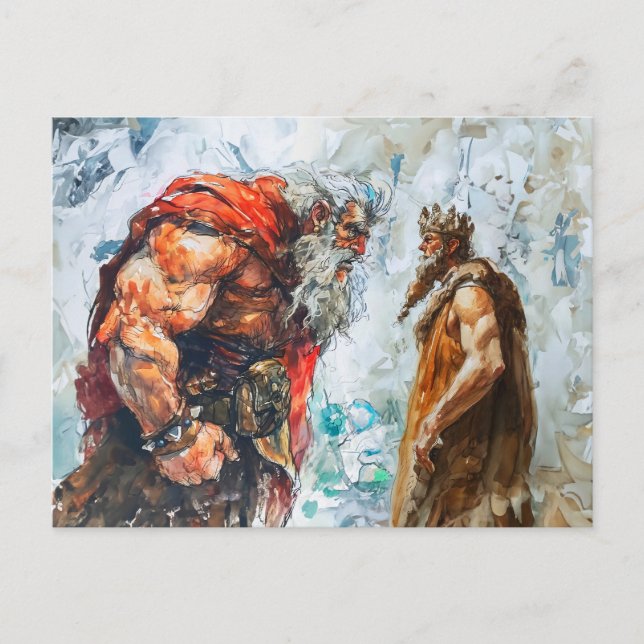 Carte Postale Giant Bodo Seeks Princess Hand – Rosstrappe Waterc (Devant)