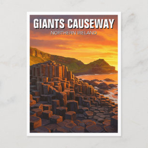 Carte Postale Giants Causeway Irlande du Nord Voyage Sunset