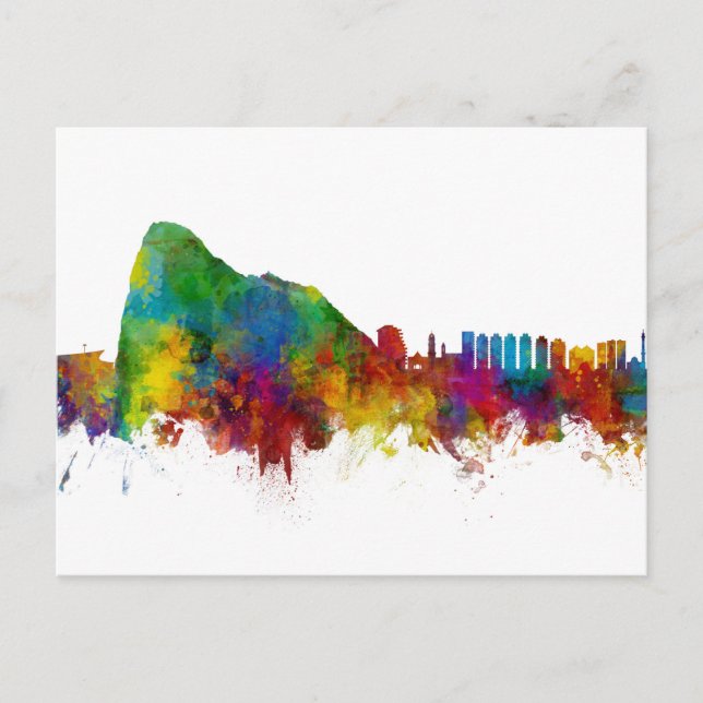 Carte Postale Gibraltar Skyline (Devant)