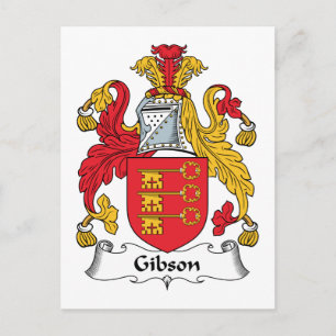 Carte Postale Gibson Family Crest
