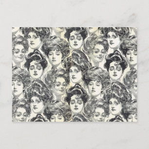 Carte Postale Gibson Girls par Charles Dana Gibson Circa 1902