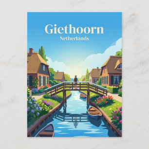 Carte Postale Giethoorn Pays-Bas