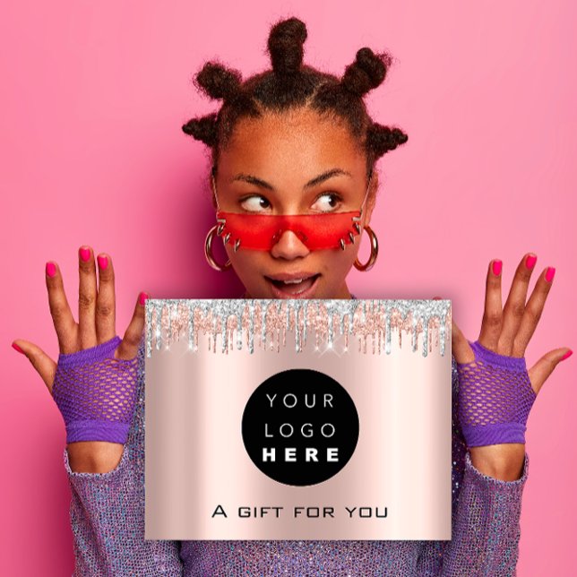 Carte Postale Gift Certificate Holidays Beauty Rose Makeup Logo (Gift Certificate Holidays Beauty Rose Makeup Logo Postcard)