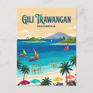 Carte Postale Gili Trawangan Indonésie