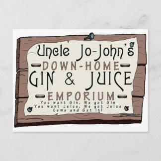 CARTE POSTALE GIN & JUS