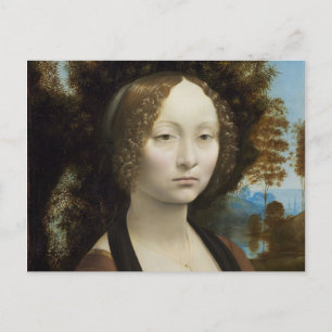 Carte Postale Ginevra de Benci par Leonardo da Vinci