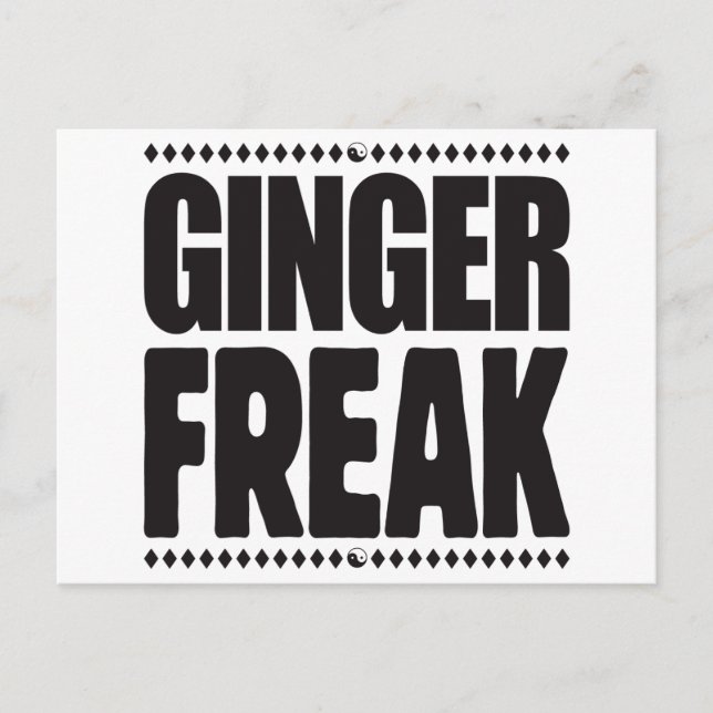 Carte Postale Ginger Freak (Devant)