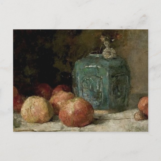 Carte Postale Ginger Jar & Apples, Vincent van Gogh Art (Devant)