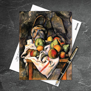 Carte Postale Ginger Jar avec Fruit Paul Cezanne