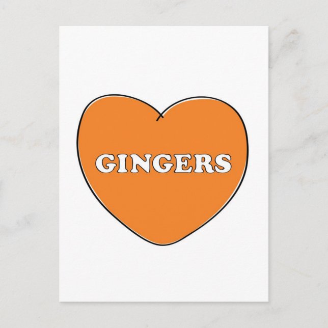 Carte Postale Ginger Love (Devant)
