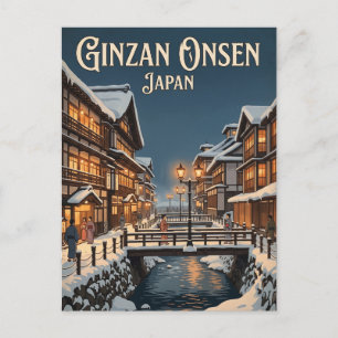 Carte Postale Ginzan Onsen Japon