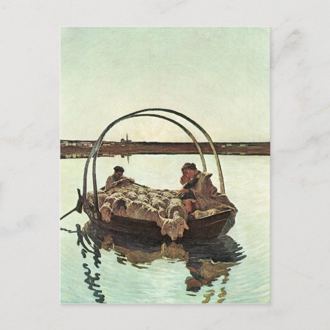 Carte Postale Giovanni Segantini - Ave Maria (Devant)