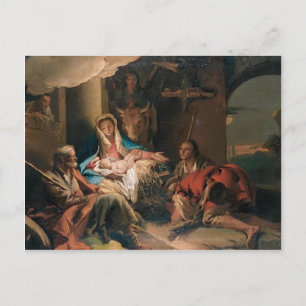 Carte Postale Giovanni Tiepolo - L'adoration des bergers