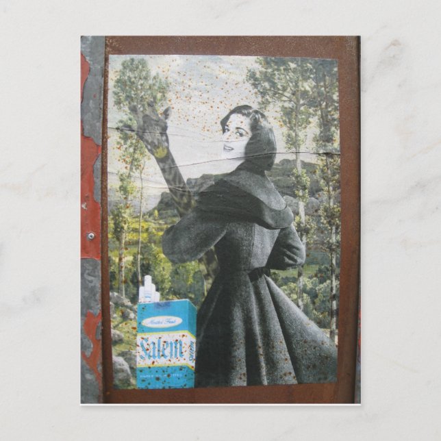 Carte Postale girafe de fumée (Devant)