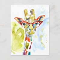 Girafe Lunettes-d'intellectuel