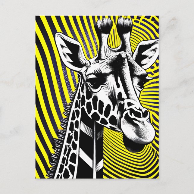 Carte Postale Giraffe (Devant)