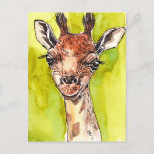 Carte Postale Giraffe