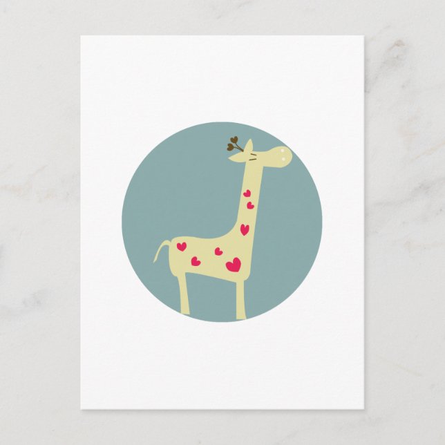 Carte Postale Giraffe (Devant)